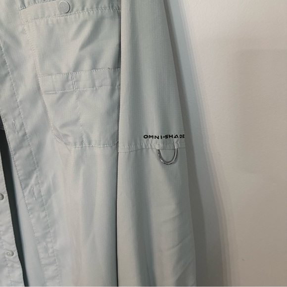 Columbia Men’s Tamiami Long Sleeve Gray Button Up Front Fishing Shirt Sz XL GUC - Picture 4 of 8